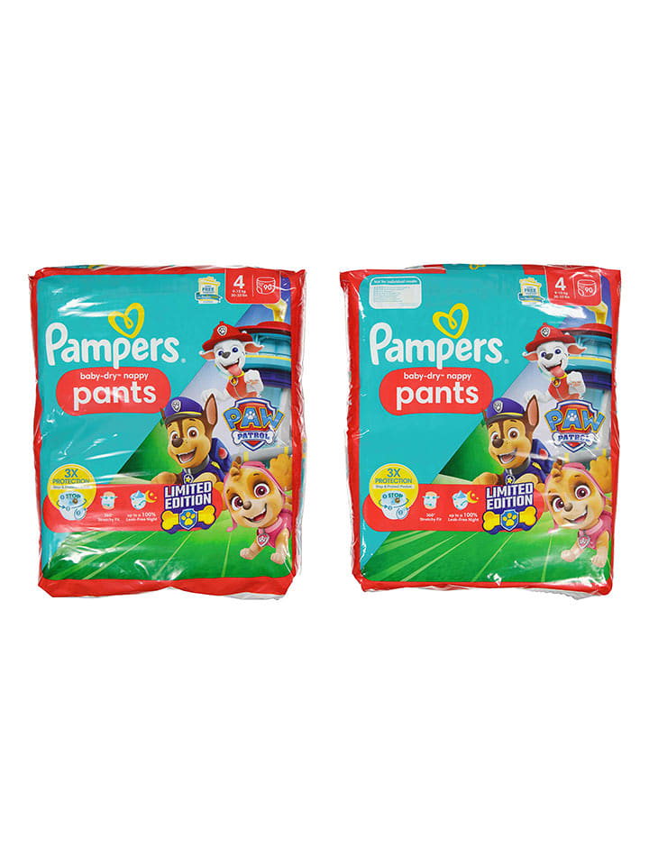 Pampers Pieluszki (180 szt.) "Baby Dry Pants Paw Patrol" - rozmiar 4 rozmiar: onesize