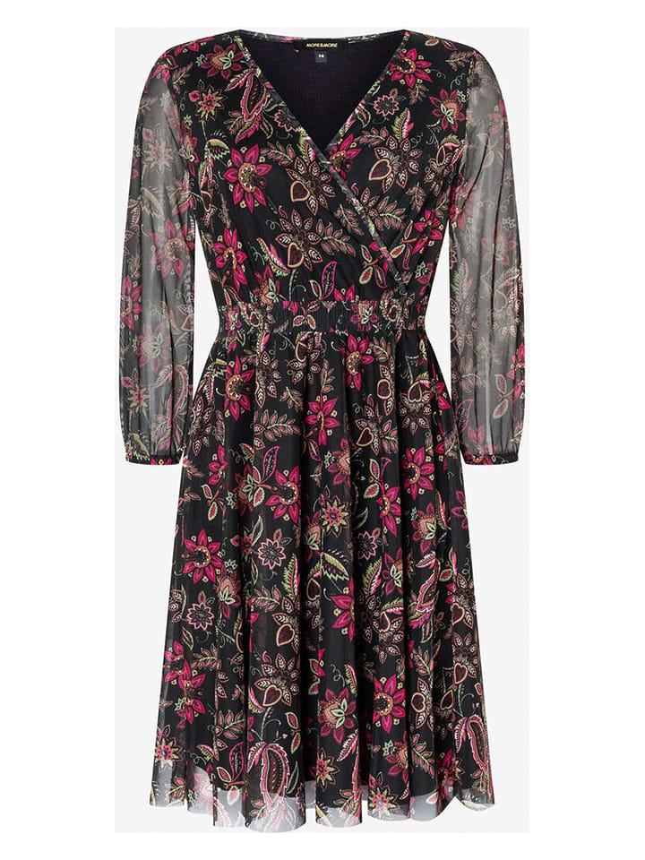 More & More Sukienka w kolorze czarno-różowym rozmiar: 42