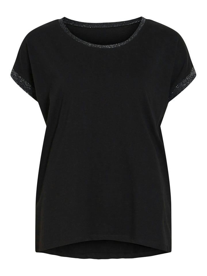 Vila Koszulka "Dreamers" w kolorze czarnym rozmiar: S