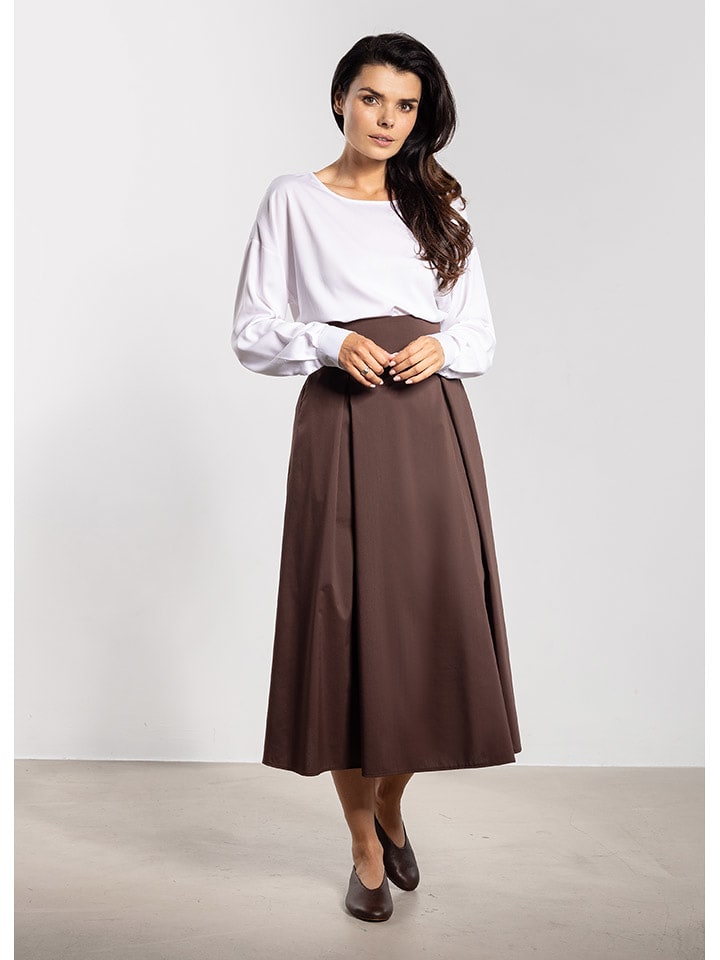 Awama Spódnica w kolorze brązowym rozmiar: S