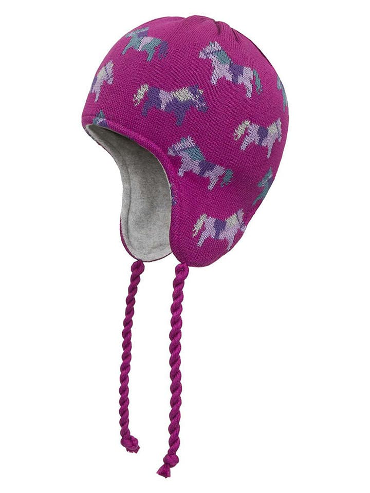 Döll Dzianinowa czapka w kolorze fioletowym rozmiar: 47 cm