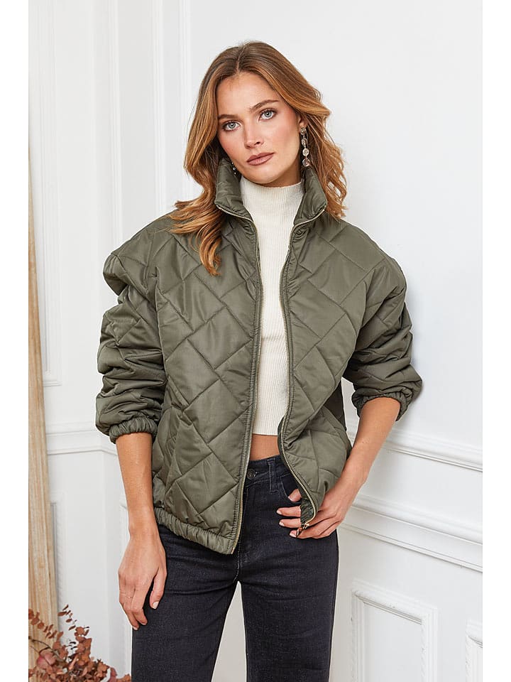 Joséfine Kurtka pikowana "Demi" w kolorze khaki rozmiar: XL
