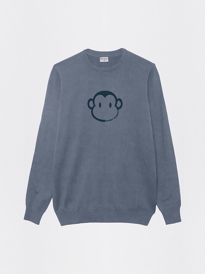 Street MONKEY Sweter w kolorze niebieskim rozmiar: 116