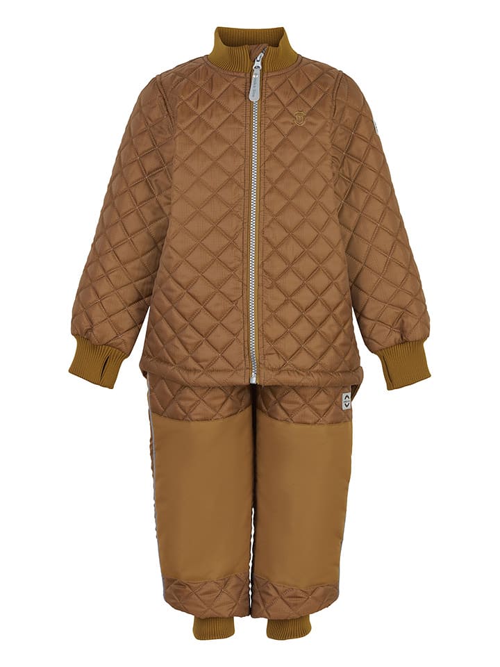 mikk-line 2-częściowy zestaw termiczny w kolorze jasnobrązowym rozmiar: 128