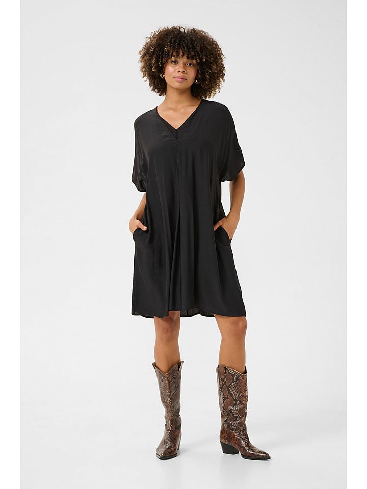 CULTURE Sukienka "Calina" w kolorze czarnym rozmiar: XXL