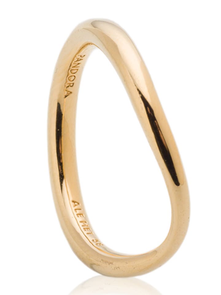 Pandora Pozłacany pierścionek rozmiar: 50