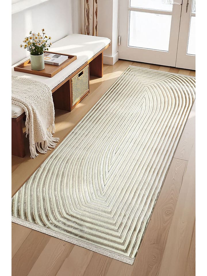 Conceptum Hypnose Dywan "Amorf - Ar004" w kolorze beżowym rozmiar: 80x150 cm