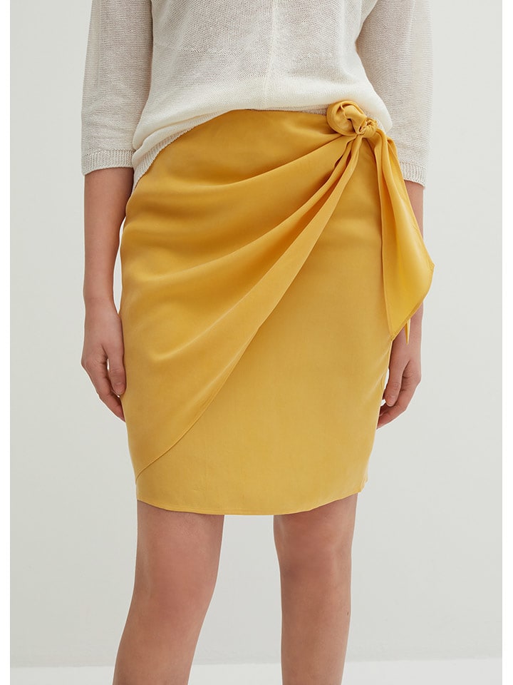 STEFANEL Spódnica w kolorze żółtym rozmiar: 40