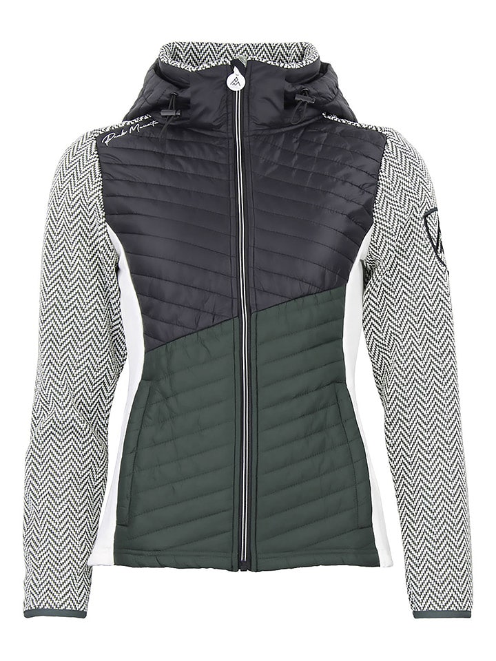 Peak Mountain Kurtka polarowa "Amir" w kolorze czarno-oliwkowym rozmiar: M