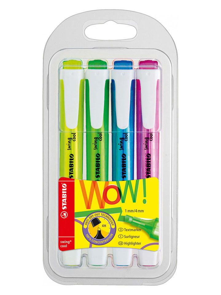 STABILO Zakreślacze (4 szt.) "Swing cool" rozmiar: onesize