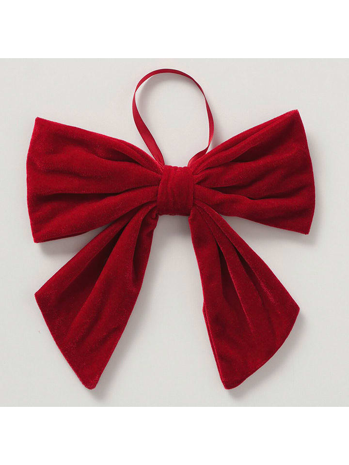 Boltze Zawieszka dekoracyjna "Bowy" w kolorze ciemnoczerwonym - wys. 25 cm rozmiar: onesize