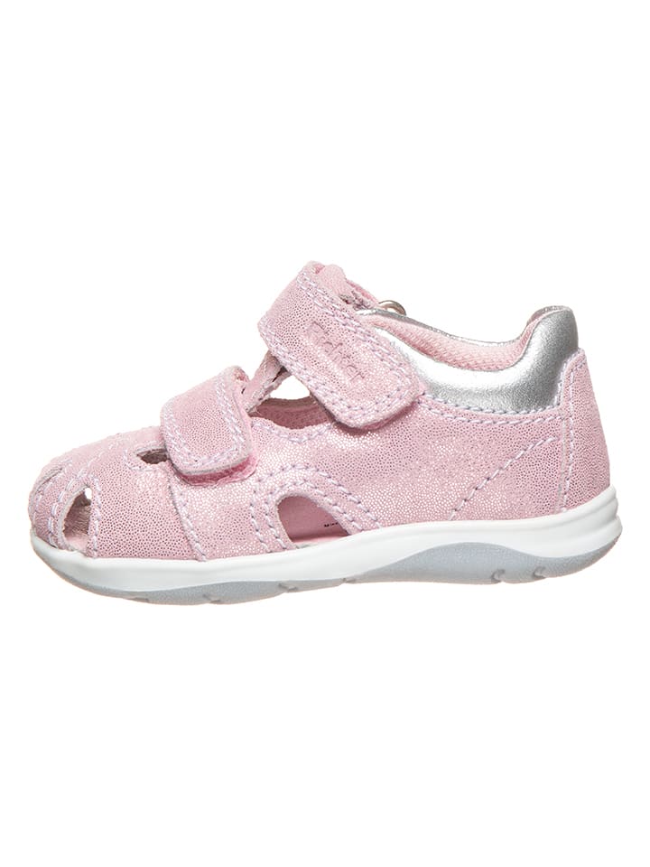 Richter Shoes Skórzane półsandały w kolorze jasnoróżowym rozmiar: 28