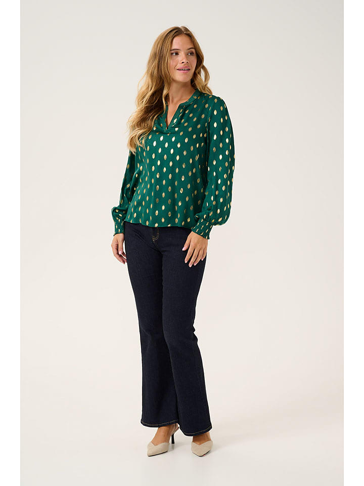 CULTURE Bluzka w kolorze zielonym rozmiar: XL