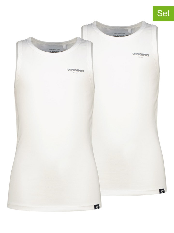 Vingino Topy (2 szt.) w kolorze białym rozmiar: 158/164