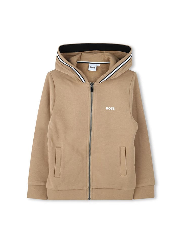Hugo Boss Kids Bluza w kolorze jasnobrązowym rozmiar: 152
