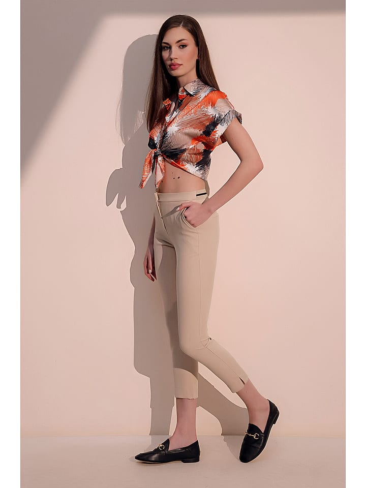 New Laviva Spodnie w kolorze beżowym rozmiar: 40