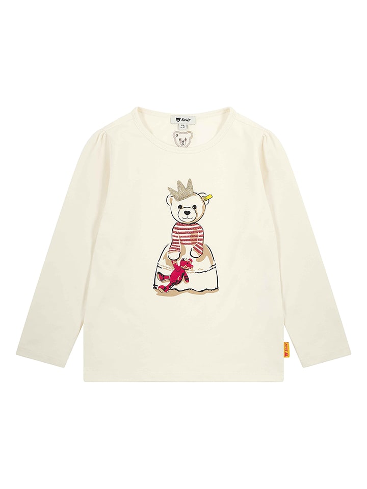 Steiff Koszulka w kolorze kremowym rozmiar: 98