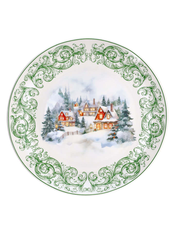 Tognana Podtalerz "Winter's dream" w kolorze zielono-białym - Ø 30 cm rozmiar: onesize