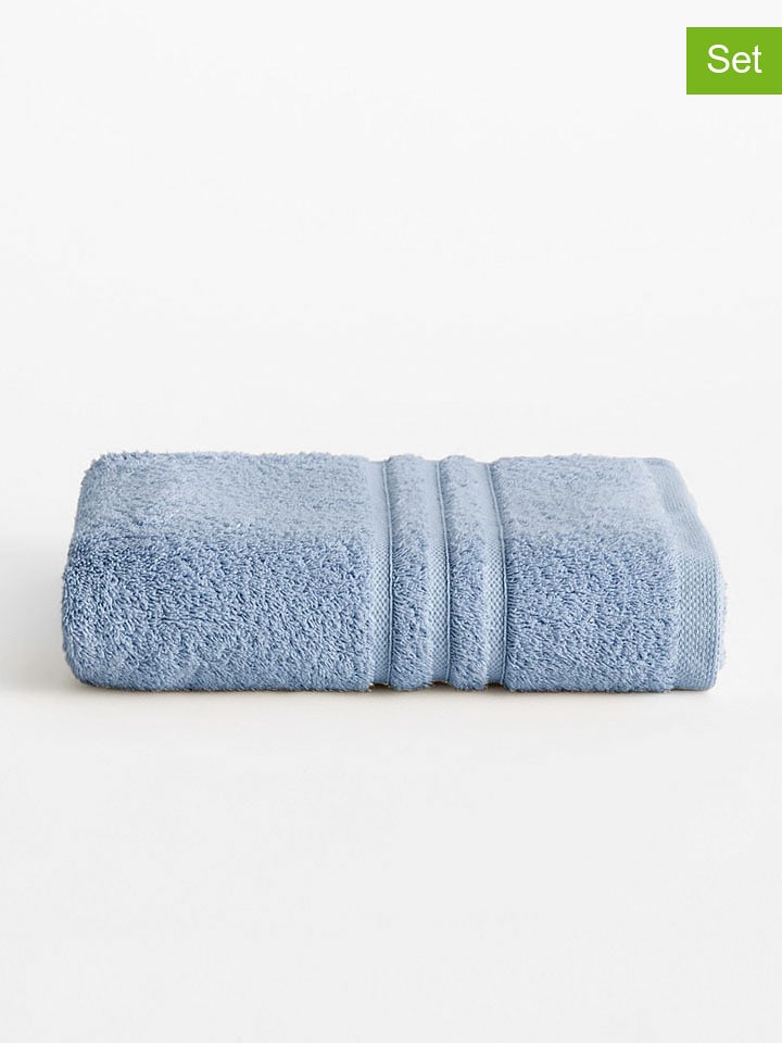 Pierre Cardin Ręczniki (2 szt.) "Premium" w kolorze niebieskim do rąk rozmiar: 50x100 cm