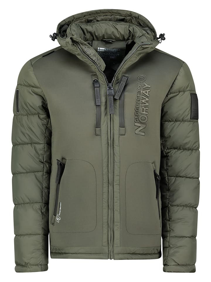 Geographical Norway Kurtka puchowa "Beachwood" w kolorze khaki rozmiar: XXL