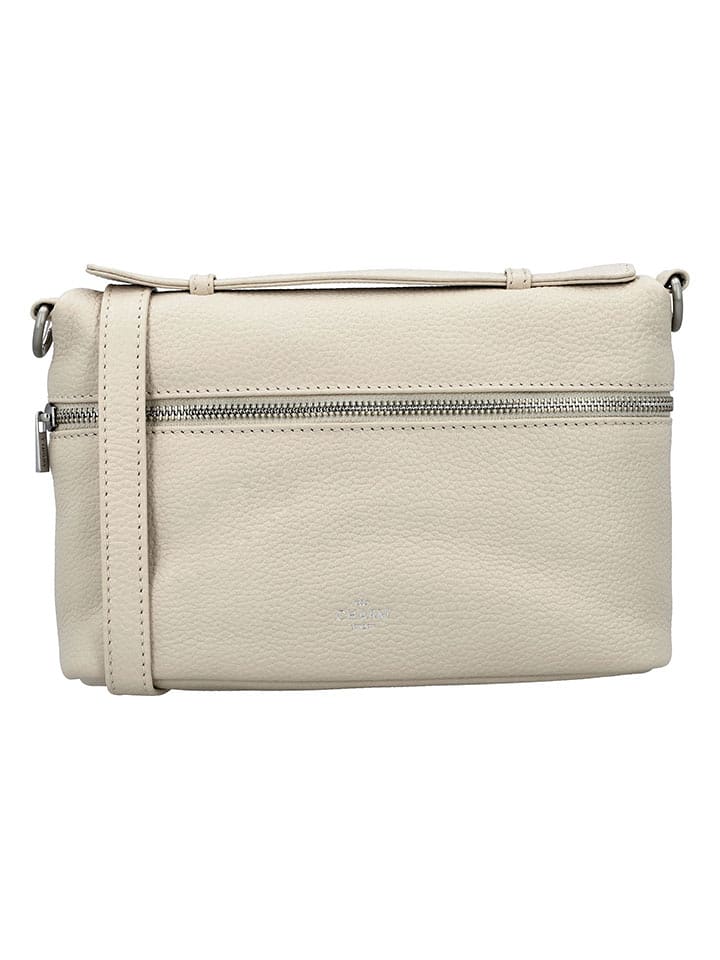 Charm Skórzana torebka w kolorze beżowym - 23 x 15 x 7 cm rozmiar: onesize