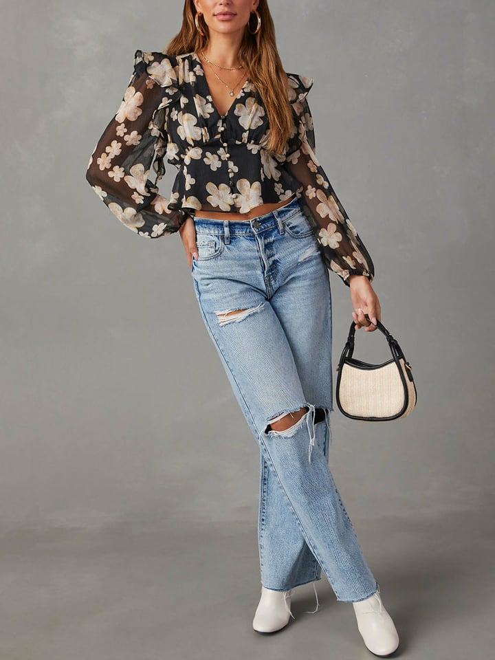 Milan Kiss Bluzka w kolorze czarno-kremowym rozmiar: XL