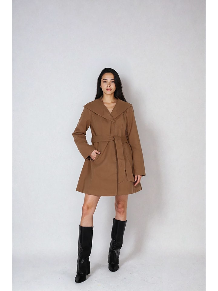 Jessica Simpson Płaszcz przejściowy w kolorze jasnobrązowym rozmiar: L