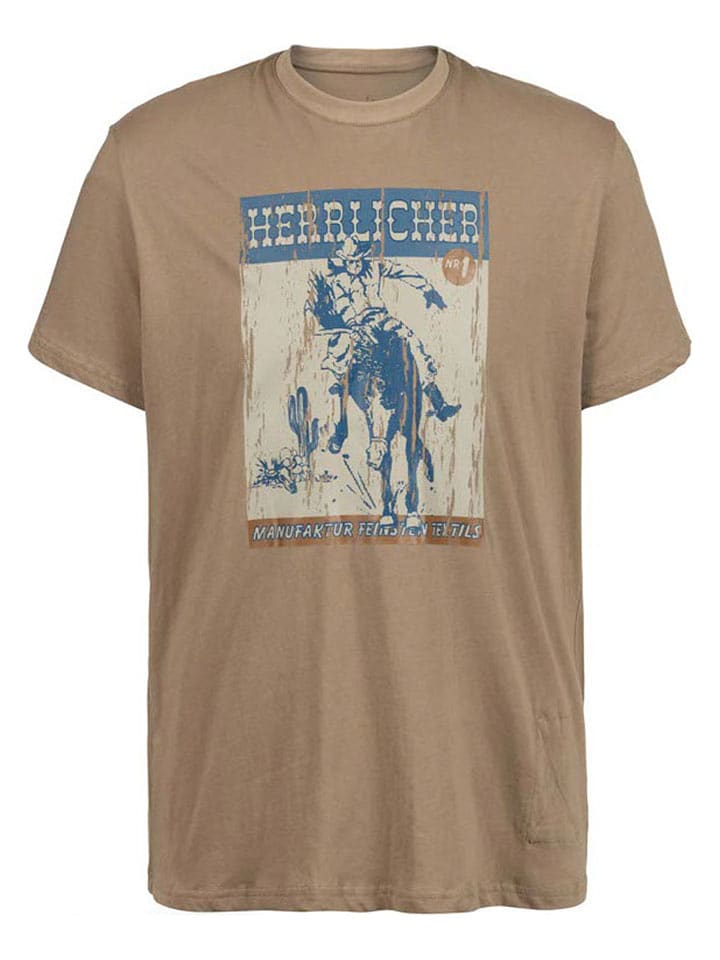 Herrlicher Koszulka w kolorze jasnobrązowym rozmiar: S