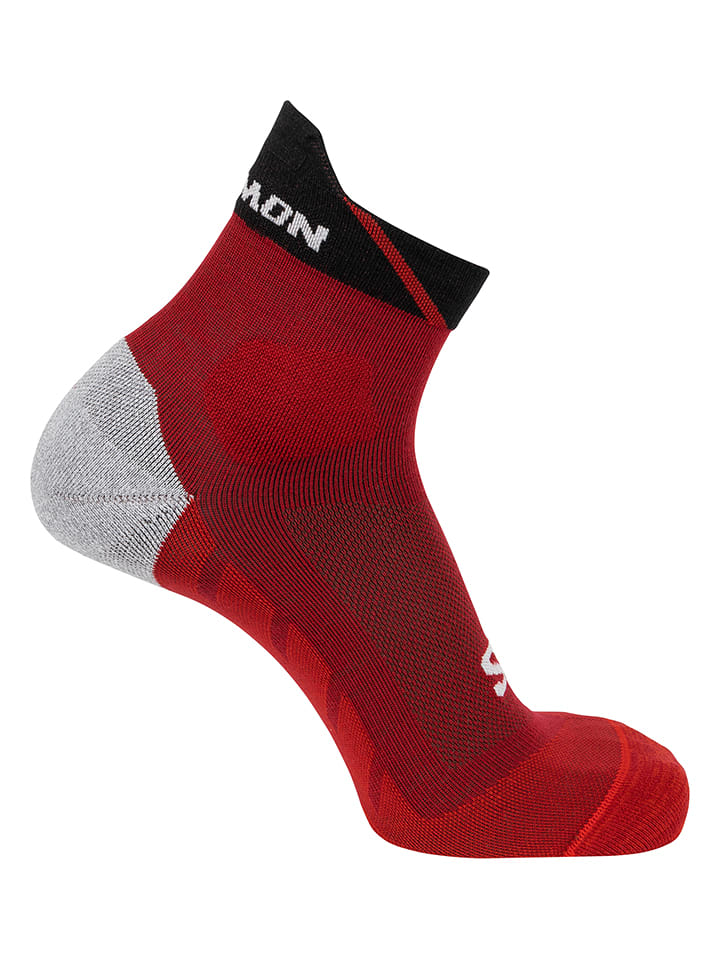 SALOMON Skarpety funkcyjne "Speedcross Ankle" w kolorze czerwonym rozmiar: 45-47