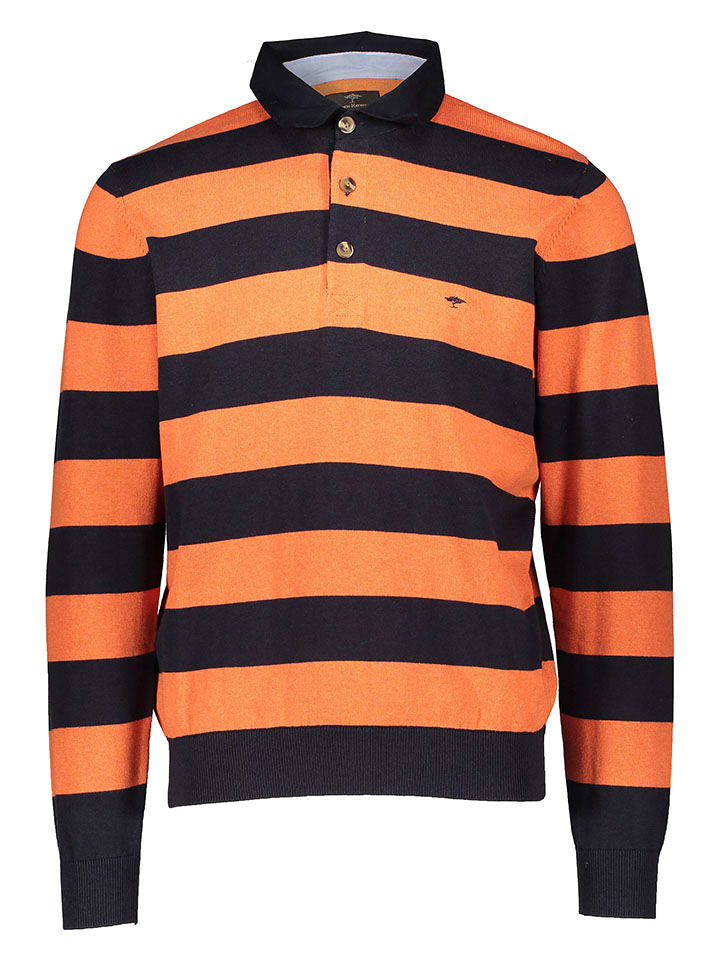 FYNCH-HATTON Sweter w kolorze pomarańczowo-czarnym rozmiar: M