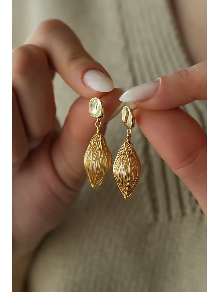 Pierres delicates Kolczyki w kolorze białym z perłami rozmiar: onesize