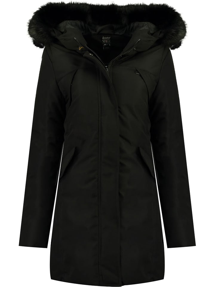 Geographical Norway Płaszcz zimowy "Cherifa" w kolorze czarnym rozmiar: XL