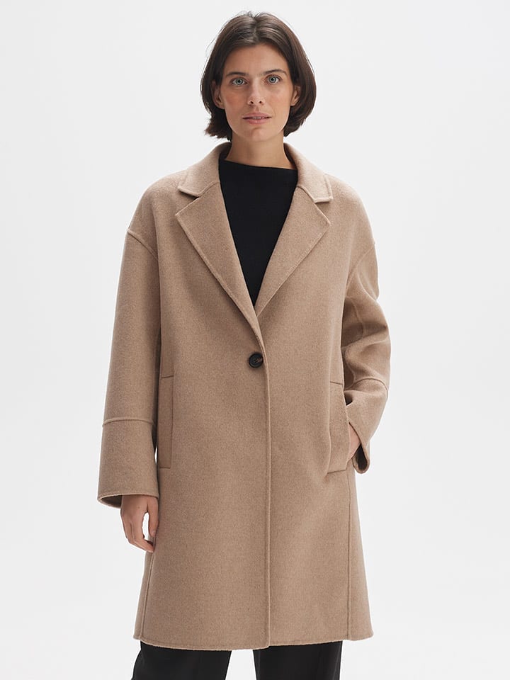 OPUS Płaszcz przejściowy w kolorze karmelowym rozmiar: 40