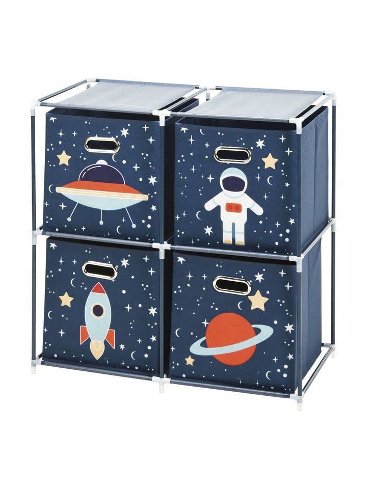 WellHome for Kids Regał w kolorze granatowym do przechowywania - 68 x 70 x 35 cm rozmiar: onesize