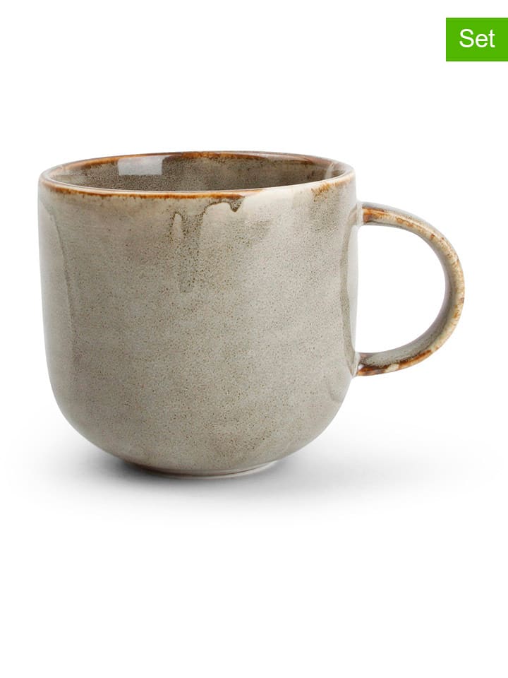 Salt and Pepper Kubki (4 szt.) "Studio Urban" w kolorze szarym - 240 ml rozmiar: onesize