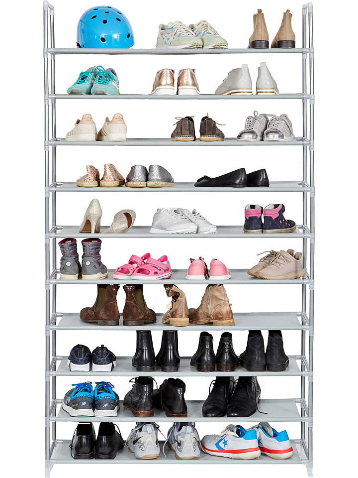 STORE IT Regał w kolorze szarym na buty - 100 x 174 x 28 cm rozmiar: onesize