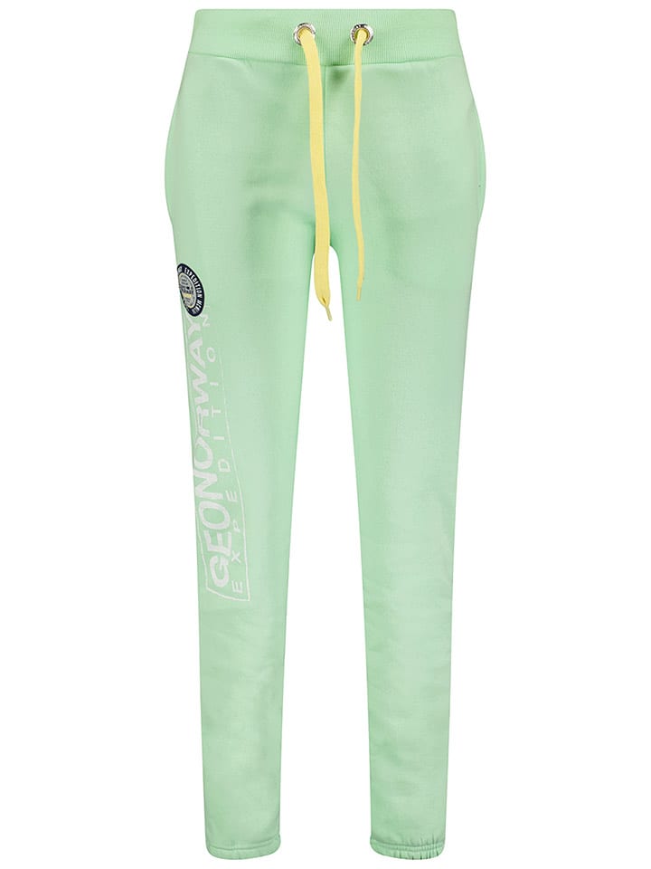 Geographical Norway Spodnie dresowe "Mweny" w kolorze zielonym rozmiar: L