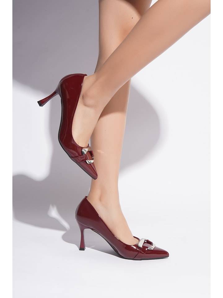 C'M Czółenka w kolorze bordowym rozmiar: 41