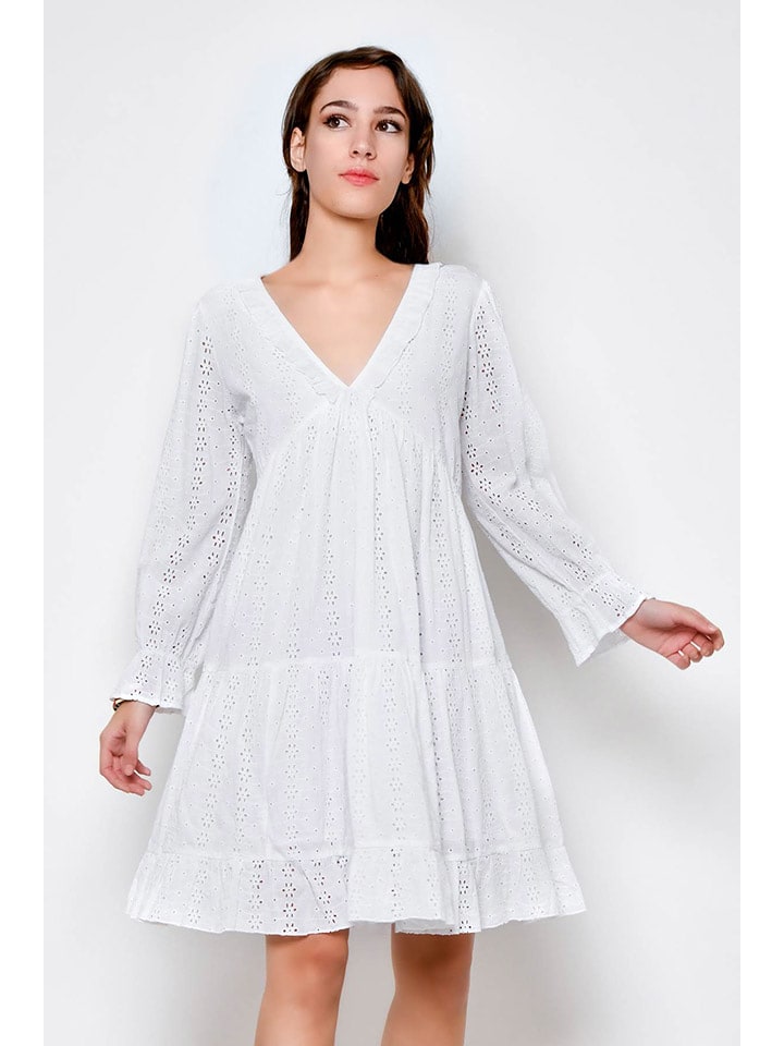 Tarifa Sukienka w kolorze białym rozmiar: M