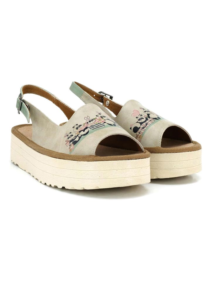 Calceo Sandały w kolorze beżowym rozmiar: 36