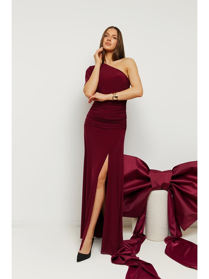 made of emotion Sukienka w kolorze bordowym rozmiar: XL