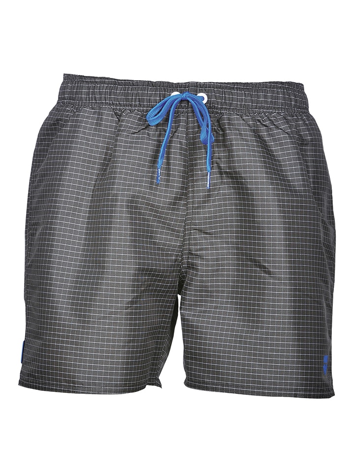 Arena Szorty kąpielowe "Check" w kolorze antracytowym rozmiar: M