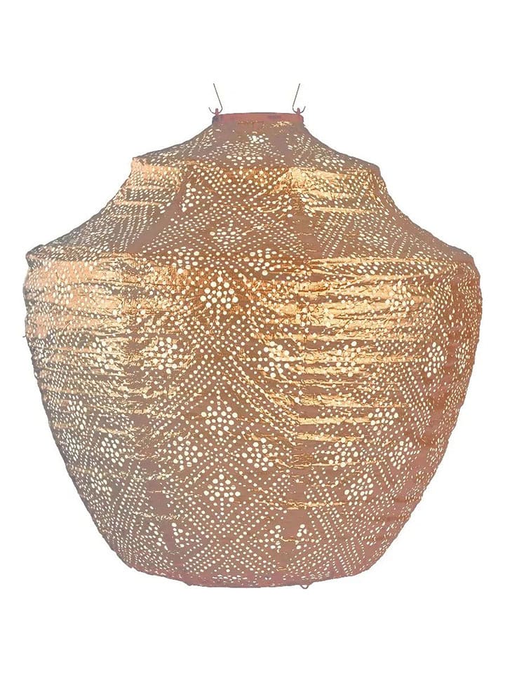 Lumiz Lampion solarny LED "Topaze Crown" w kolorze złotym - wys. 40 x Ø 40 cm rozmiar: onesize