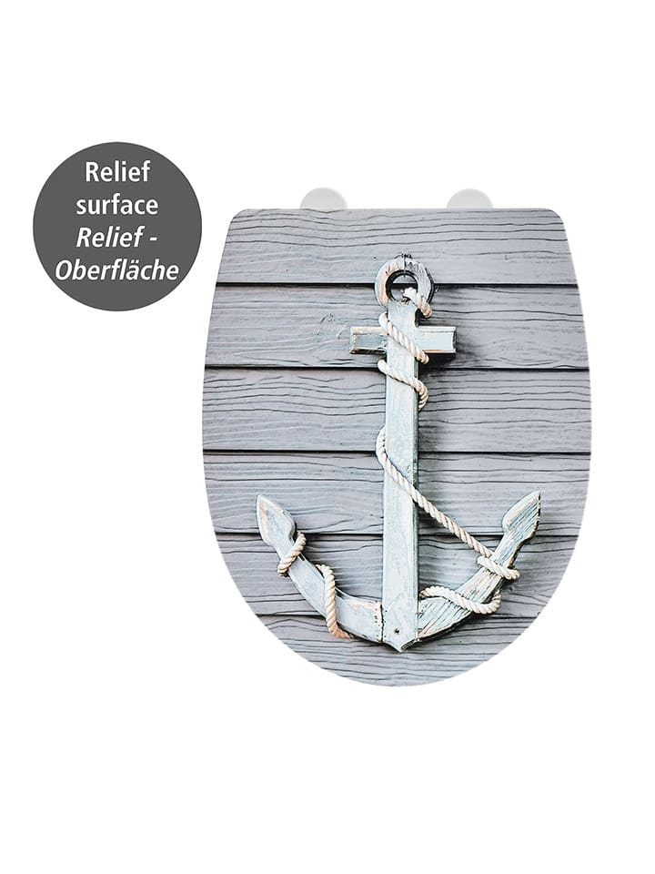 Wenko Automatyczna deska WC w kolorze szarym rozmiar: onesize