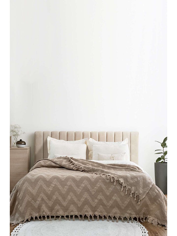 Colourful Cotton Narzuta "Naomi" w kolorze beżowym rozmiar: 200x230 cm