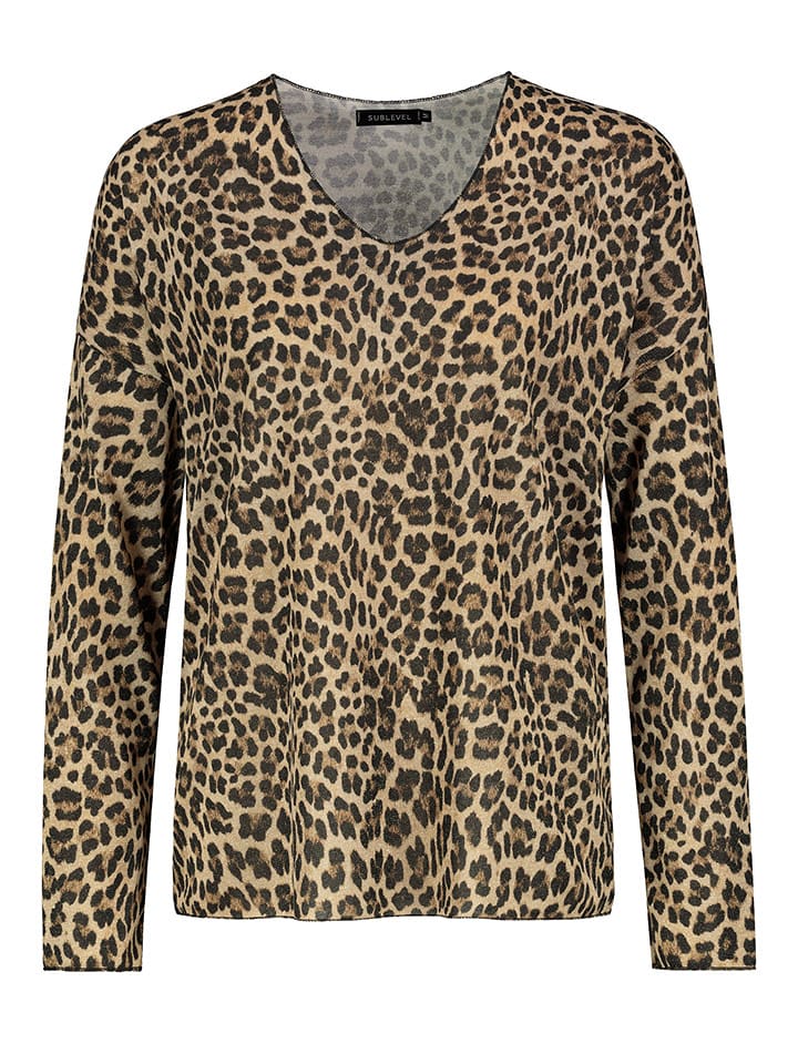 Sublevel Koszulka w kolorze jasnobrązowym rozmiar: L