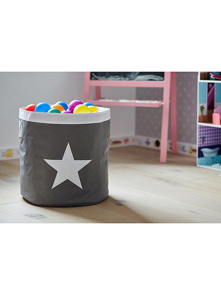 STORE IT Kosz w kolorze szaro-białym - wys. 44 x Ø 44 cm rozmiar: onesize