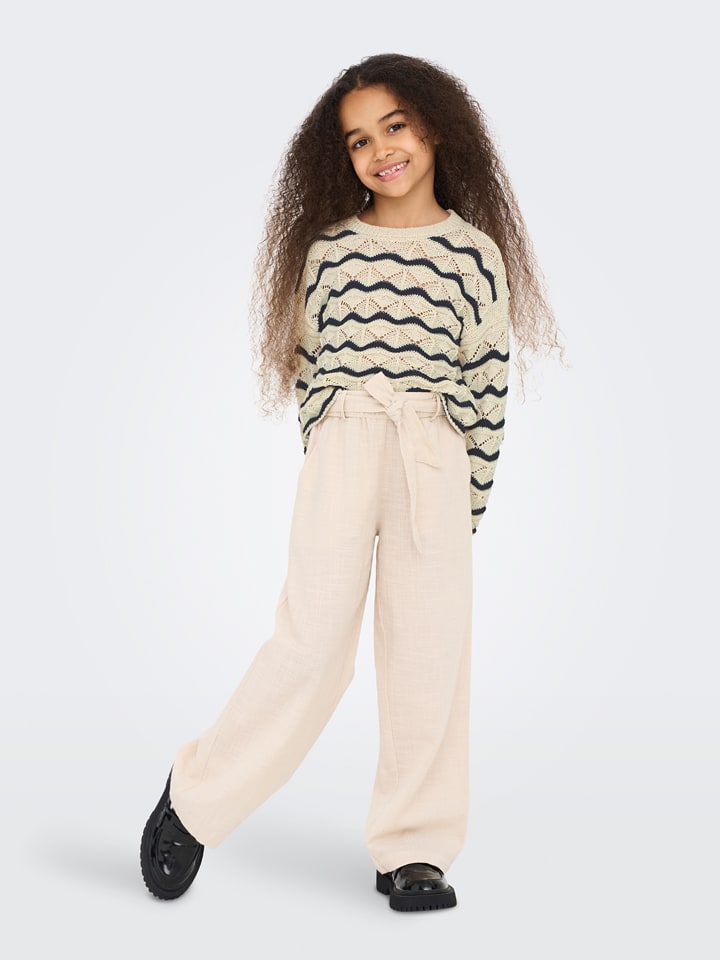 KIDS ONLY Sweter w kolorze kremowym rozmiar: 122/128