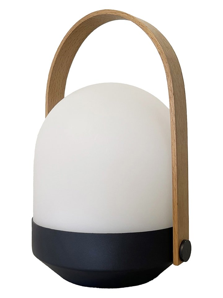 lumisky Lampa solarna LED "Aura" w kolorze biało-czarnym - wys. 27 x Ø 18 cm rozmiar: onesize