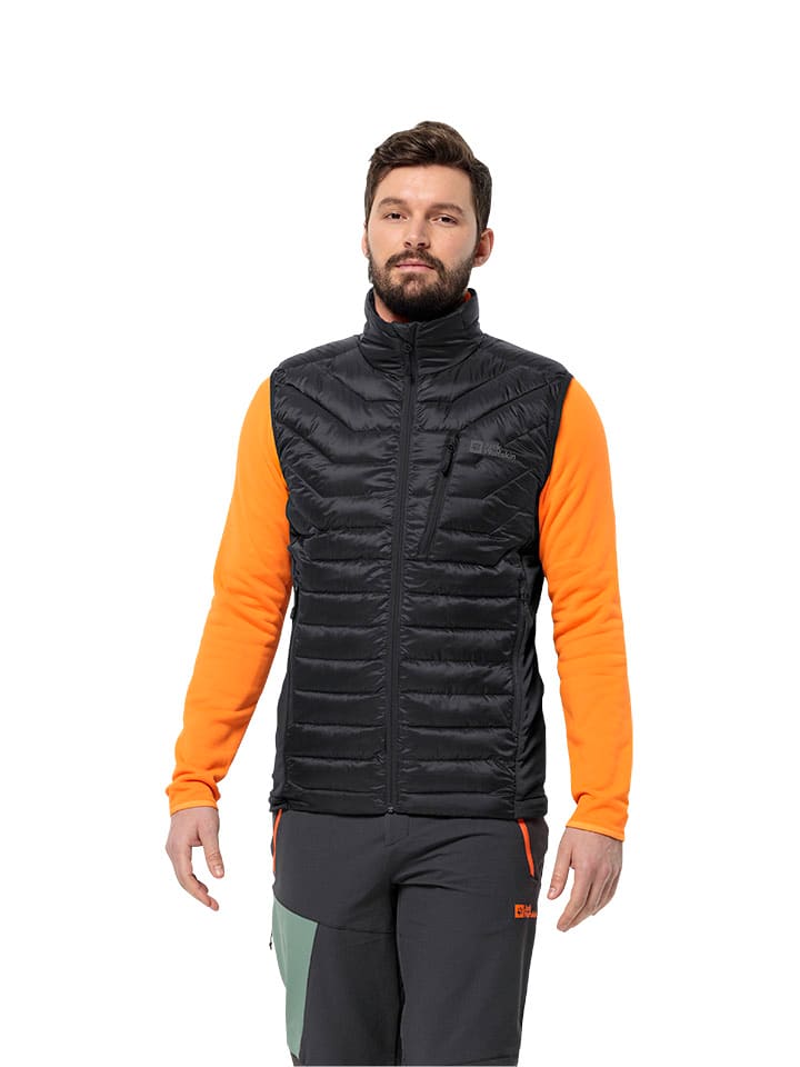 Jack Wolfskin Kamizelka hybrydowa "Routeburn Pro" w kolorze czarnym rozmiar: S